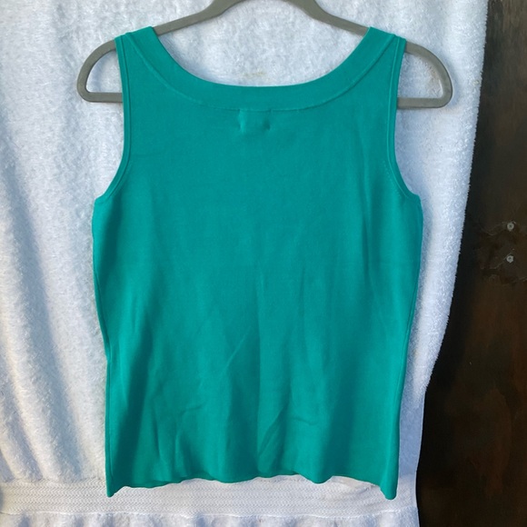 Chico’s Silk Ease Rita Sleeveless Knit Lapis; NWT; M/8 - Picture 6 of 9